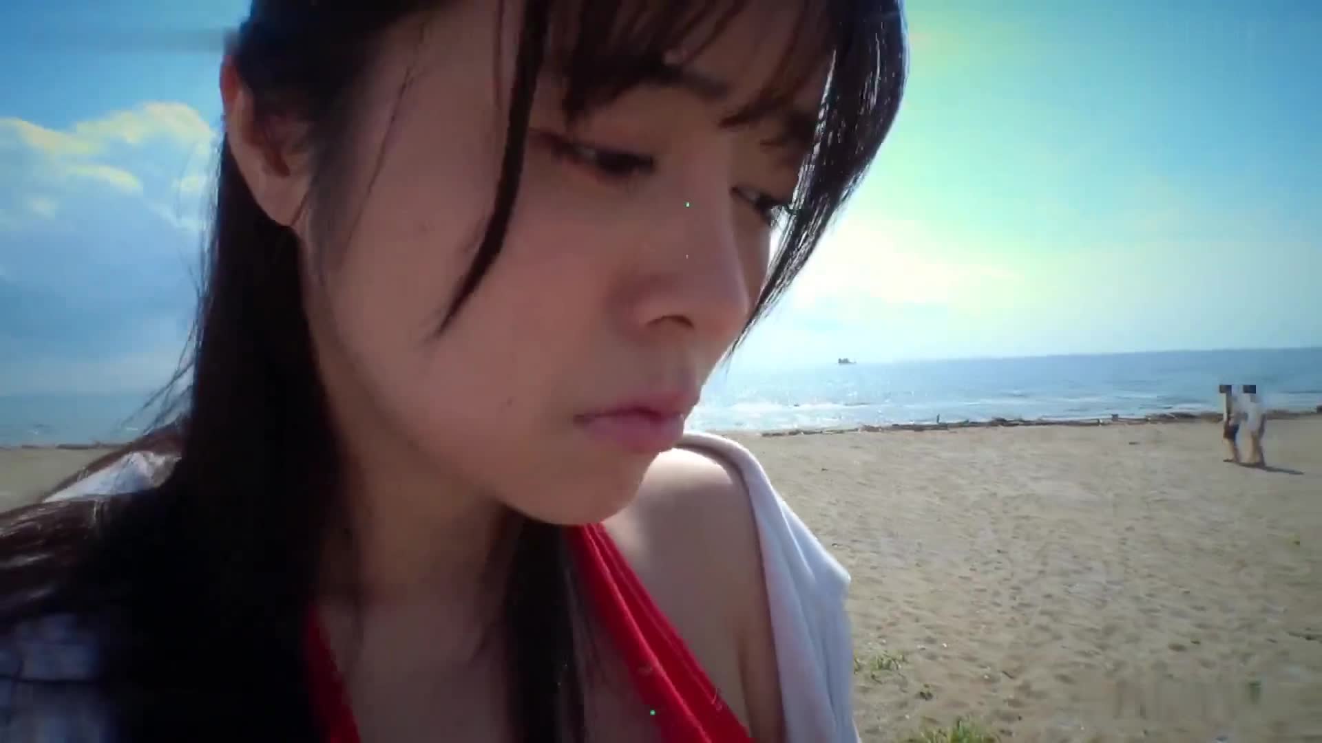 [AI解碼版]曝露羞愧的巨乳寶貝，我讓貼心的爆乳情人穿上淫蕩的泳衣，在炎炎夏日的海灘上散步，強迫反攻最後帶走NTR 羽月乃蒼 - AV大平台 - 中文字幕，成人影片，AV，國產，線上看